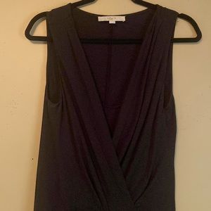 Black tshirt v neck dress